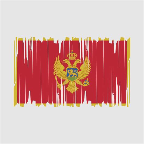 Montenegro Flag Brush Vector 21484865 Vector Art at Vecteezy