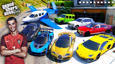 GTA 5 Franklin Stealing Cristiano Ronaldo Luxury SuperCars In GTA V