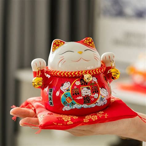 Tirelire Chat Maneki Neko MAISON DÉCO CADEAUX LOISIRS LES 3