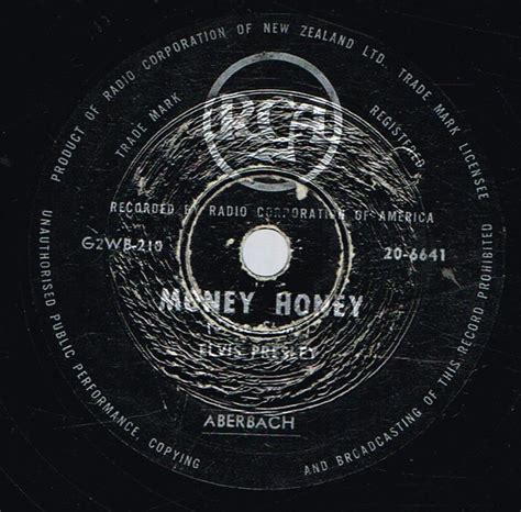 Elvis Presley Money Honey One Sided Love Affair 1956 Shellac