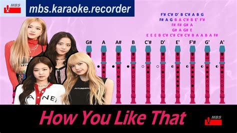 How You Like That Recorder Tutorial BLACKPINK How To Play YouTube