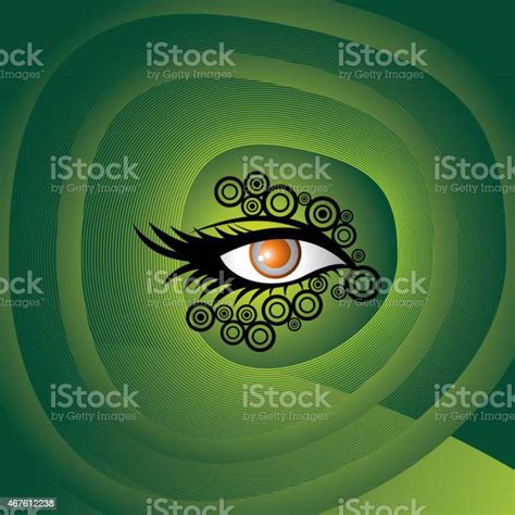 Beautiful Female Green Eye Stock Illustration Download Image Now