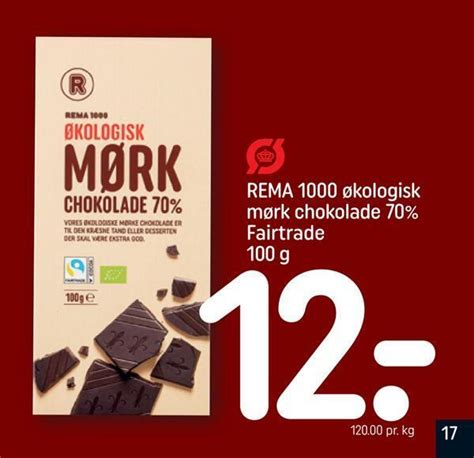 Rema Kologisk M Rk Chokolade Fairtrade Tilbud Hos Rema