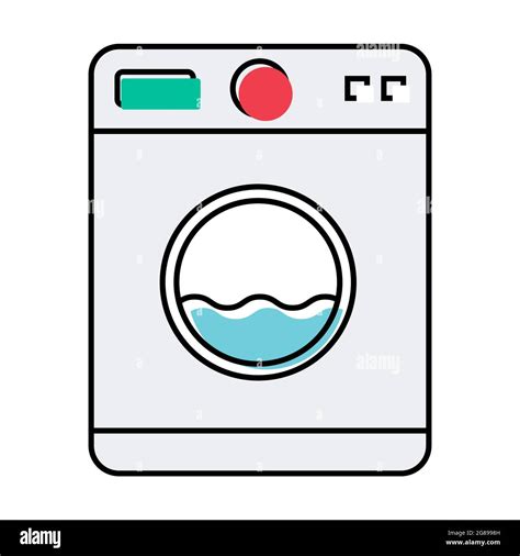 Washing Machine Equipment Electric Washer Laundry Icon Wash Symbol