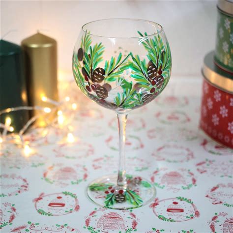 Lynsey Johnstone Hand Painted Gin Glasses Copa Cocktail Balloon Gin Tonic Glass Ebay