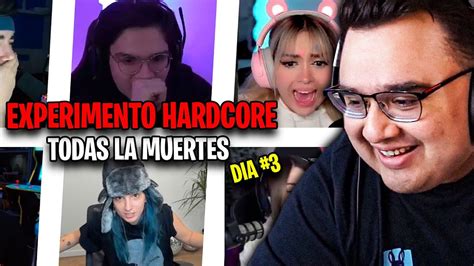 ELDED REACCIONA A LAS MUERTES DEL EXPERIMENTO HARDCORE DIA 3 YouTube