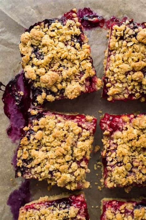 Berry Crumble Bars Vegan Domestic Gothess