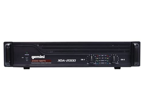 Gemini Sound XGA 2000 2 Channel Professional A B Bridge PA System DJ