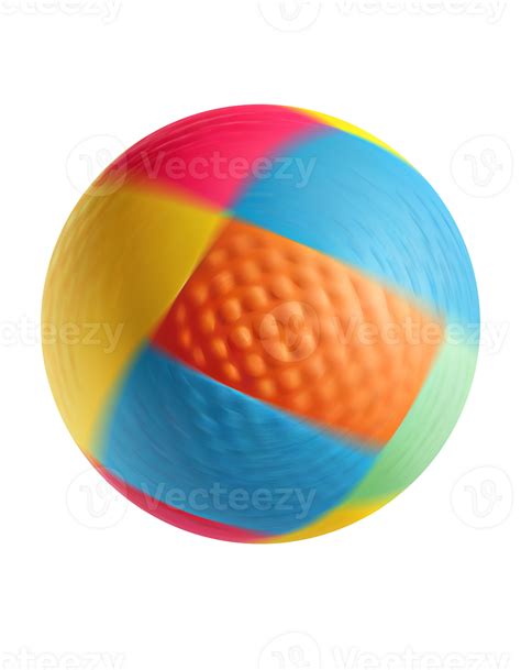Kids colorful ball isolated on transparent background, created with ...