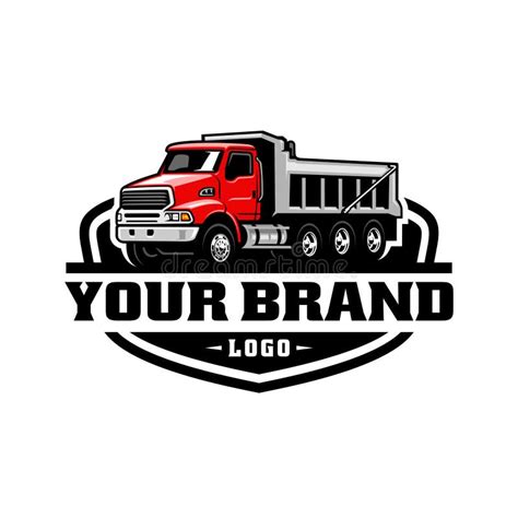 Trucking Company Illustration Logo Vector Stock Vector Illustration