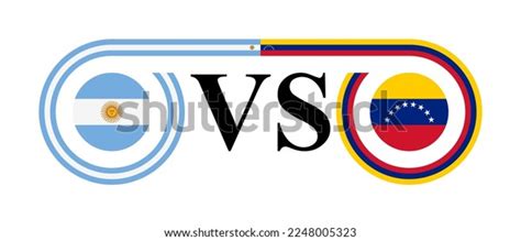 Concept Argentina Vs Venezuela Vector Illustration Stock Vector ...