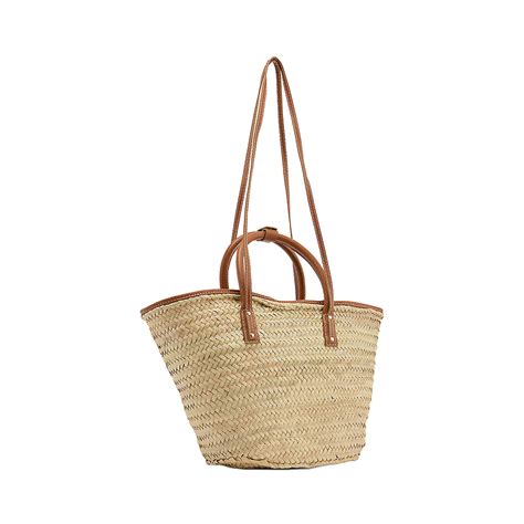 Le Panier Soleil Palm Leaf Tote Bagle Panier Soleil Palm Leaf Tote Bag