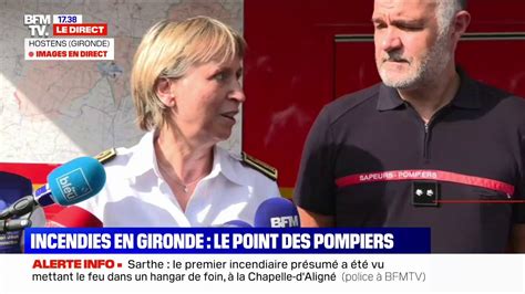 Incendies en Gironde Fabienne Buccio préfète de Gironde annonce l