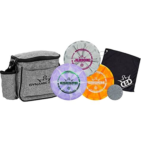 Dynamic Disc Golf Starter Set With Bag Includes Frisbee Golf Bag Driver Midrange Putter