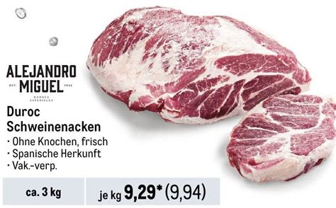 ALEJANDRO MIGUEL Duroc Schweinenacken Ca 3 Kg Angebot Bei METRO