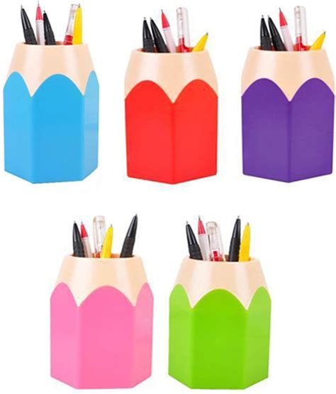 Flybuild Lot De Assortd Couleur Stylo Vase Pot Crayons Maquillage