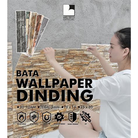 Jual Wall Deco Wallpaper Dinding Kamar Tidur D Foam Aesthetic Ruang