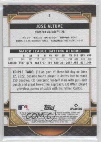 Topps Triple Threads Emerald Jose Altuve For Sale Online