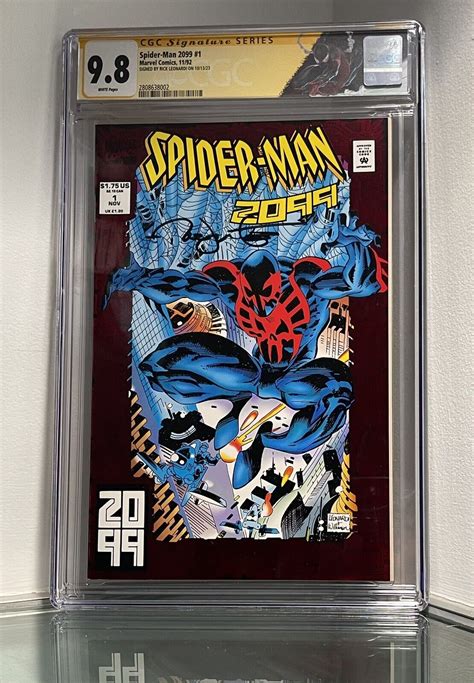 Spider Man 2099 1 CGC 9 8 SS Signed By Rick Leonardi Marvel