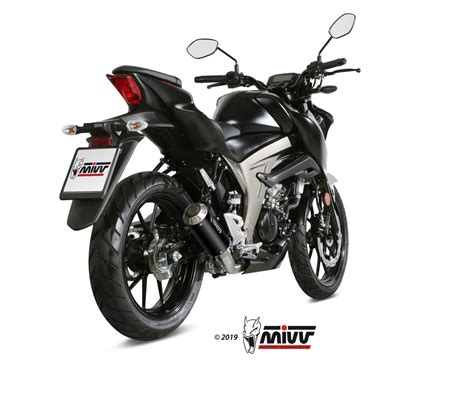 Mivv MK3 RVS Black Compleet Uitlaatsysteem Zonder E Keur Suzuki GSX S