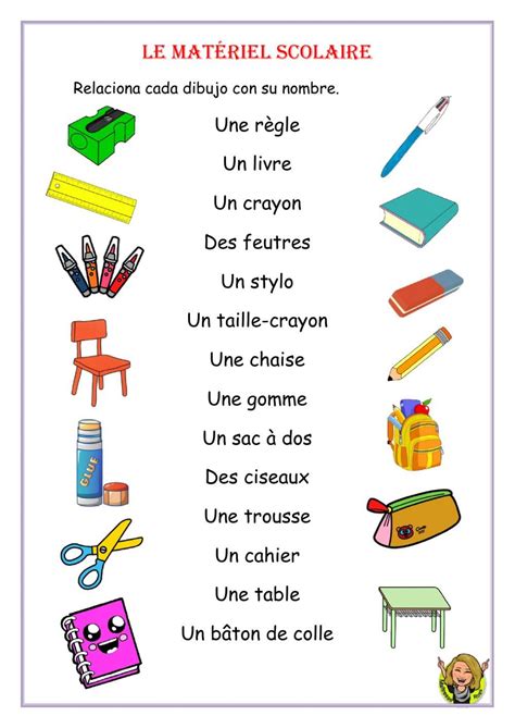 Le Mat Riel Scolaire Online Pdf Exercise French Teaching Resources