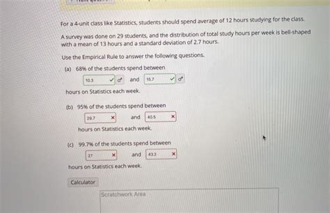 Solved For A Unit Class Like Statistics Students Should Chegg