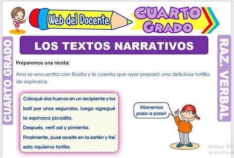 Textos Narrativos Cortos Para Ninos De Cuarto Grado De Primaria Images