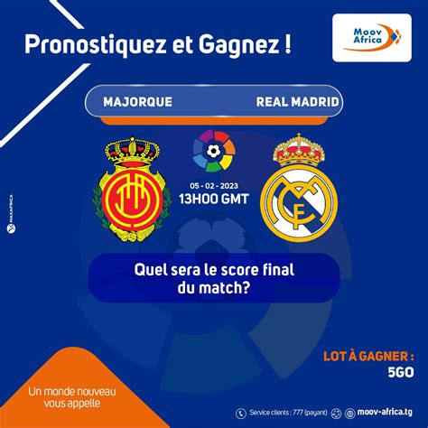 Moov Africa Togo On Twitter Majorque Accueille Le R Al Madrid Dans Le