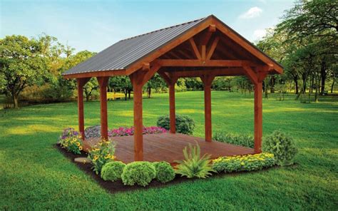 Backyard Pavilions Outdoor Rustic Pavilions Sunrise Structures