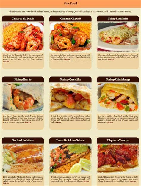 Menu at Casa Ole restaurant, Waukesha