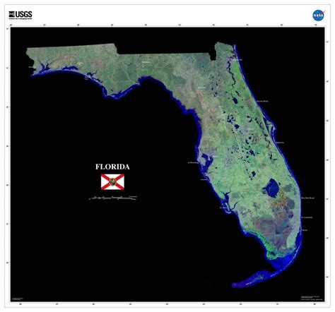 Satellite Map Of Florida