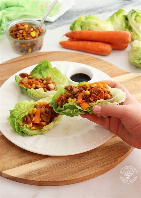 Receta Para Wraps De Lechuga Y Pollo Con Toque Oriental Gourmet Ideal