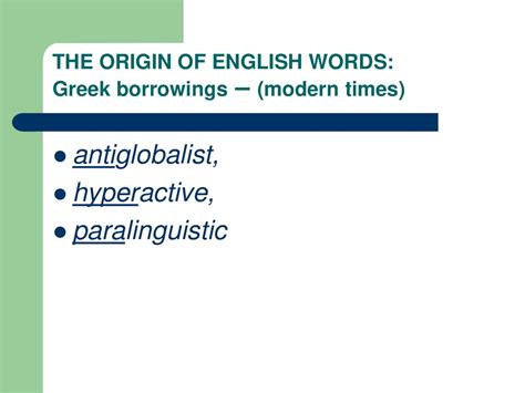 Etymology Of English Words Native And Borrowed Words In English