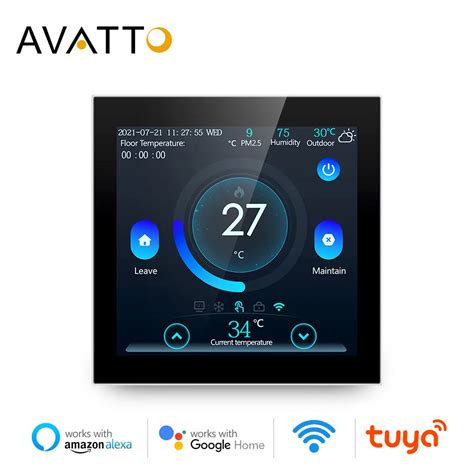 AVATTO Thermostat de sol intelligent WiFi Tuya contrôleur de