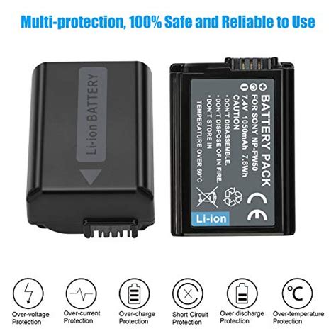 Jyjzpb Np Fw Camera Battery Replacement And Dual Battery Charger For