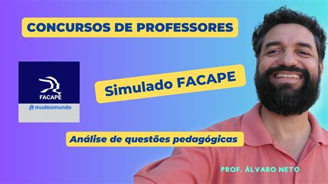 Analisando Questões Pedagógicas Simulado FACAPE YouTube