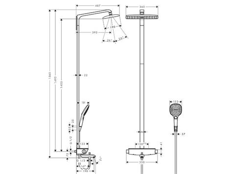 Hansgrohe Raindance Select E 360 1jet Showerpipe für Wanne BadDepot de