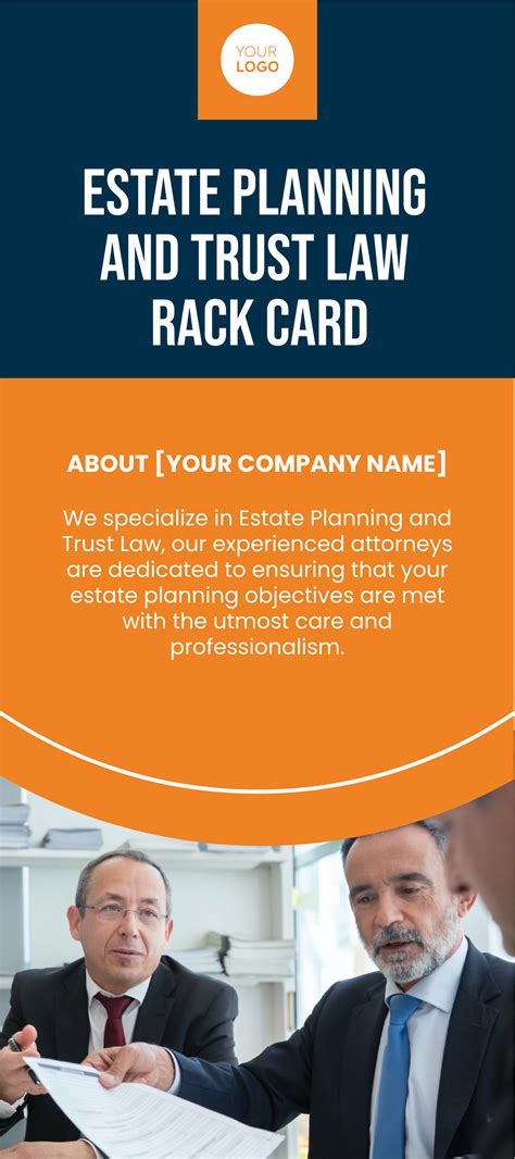 Free Estate Planning And Trust Law Rack Card Template Edit Online