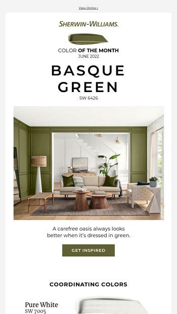 June S Color Of The Month Is Here Sherwin Williams Email Archive