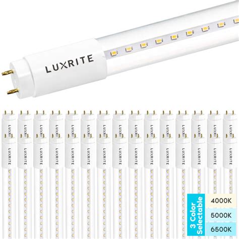 Luxrite 18 Watt 32 Watt Equivalent T8 LED Tube Light Color