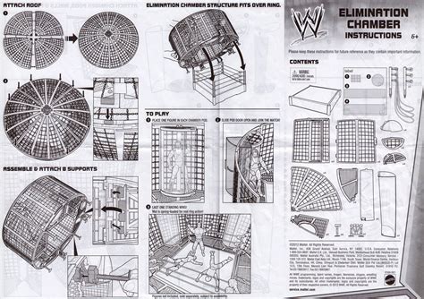 Loose Accessory WWE Elimination Chamber Playset ONLY No Ring