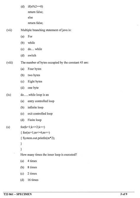 Icse Computer Applications Specimen Paper Cisce Class Computer