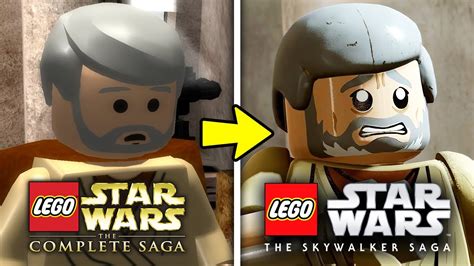 Lego Star Wars The Skywalker Saga Vs The Complete Saga Comparison Gameplay Trailer 2 Youtube