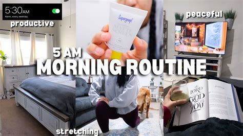 5 Am Morning Routine Productive Healthy Habits Tips For Waking Up