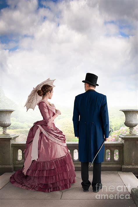 Victorian Couple On The Terrace Photograph By Lee Avison Fine Art America