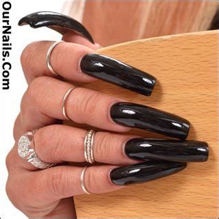 Black Long Nails Lindas Unhas Ovo Unhas Lindas Unhas Perfeitas