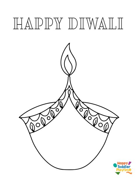 Free Diwali Printables Colouring Pages For Kids Happy Toddler Playtime