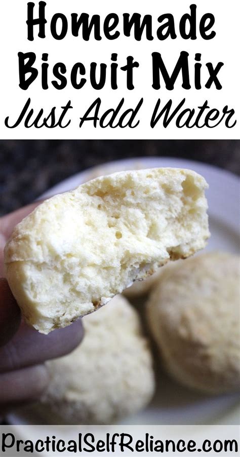 Homemade Biscuit Mix ~ Just Add Water Recipe Homemade Biscuit Mix Biscuit Mix Homemade