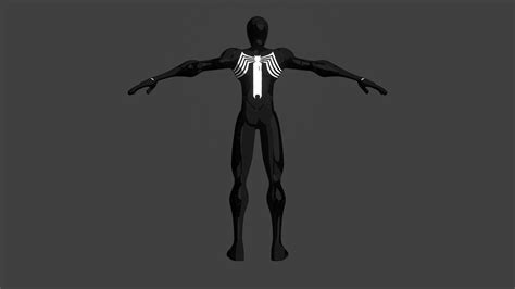 Marvels Spider Man 2 Symbiote Suit In My Art Style R Blender