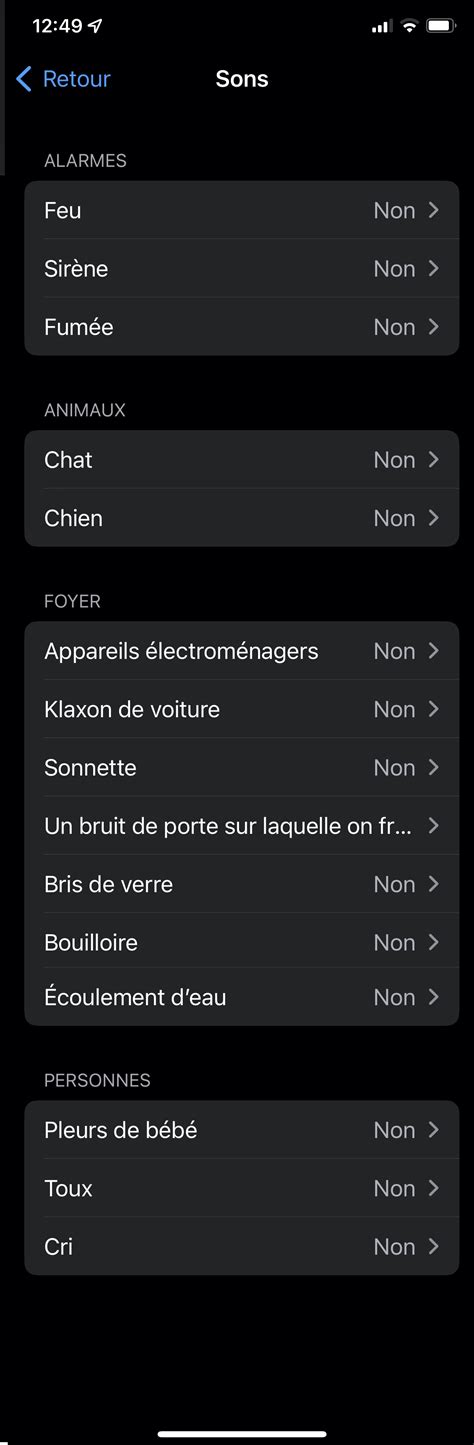 Activer la fonctionnalité de reconnaissance des sons de l iPhone Agnosys